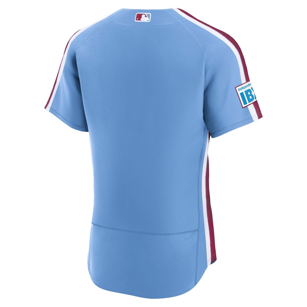 Philadelphia Phillies Alternate Sponsor Patch Jersey - Light Blue