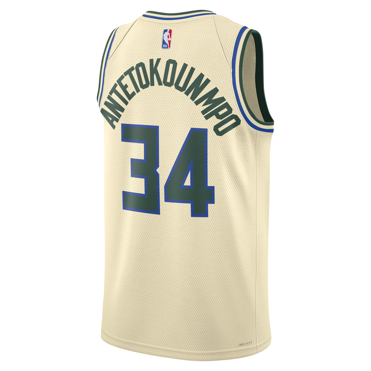 Milwaukee Bucks 2025/26 Jersey - Cream - Giannis Antetokounmpo - Unisex