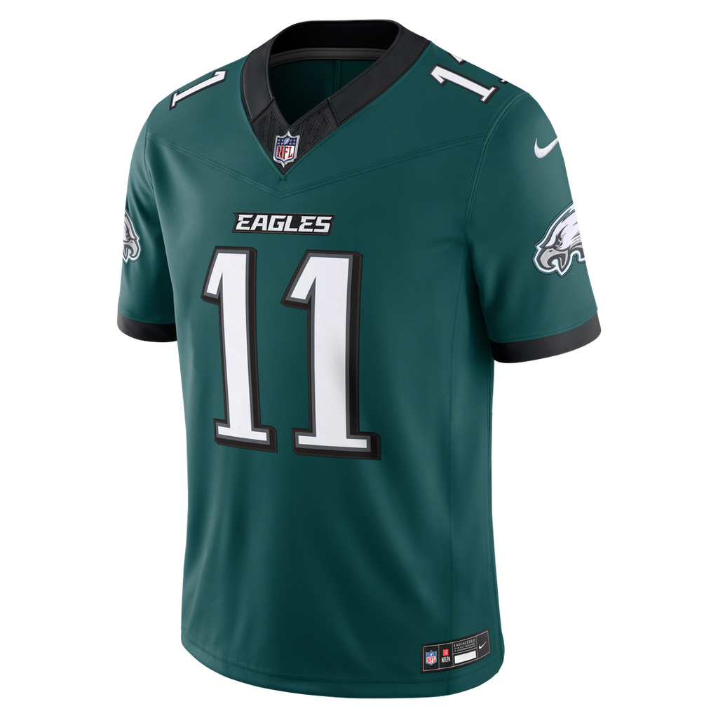 A.J. Brown Philadelphia Eagles Team Stitched Jersey - Midnight Green