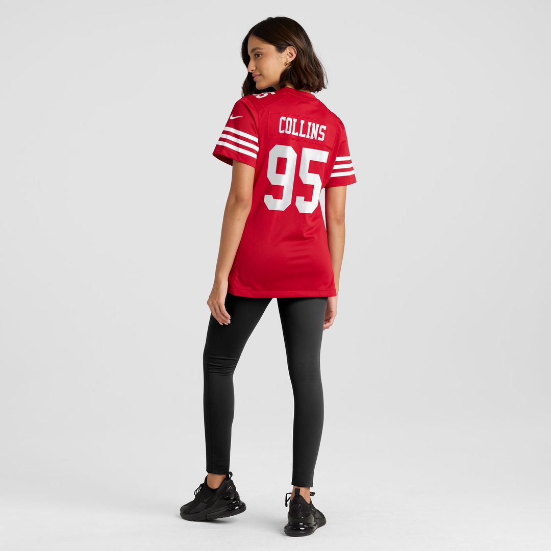 Alfred Collins San Francisco 49ers Women's Team Jersey - Scarlet