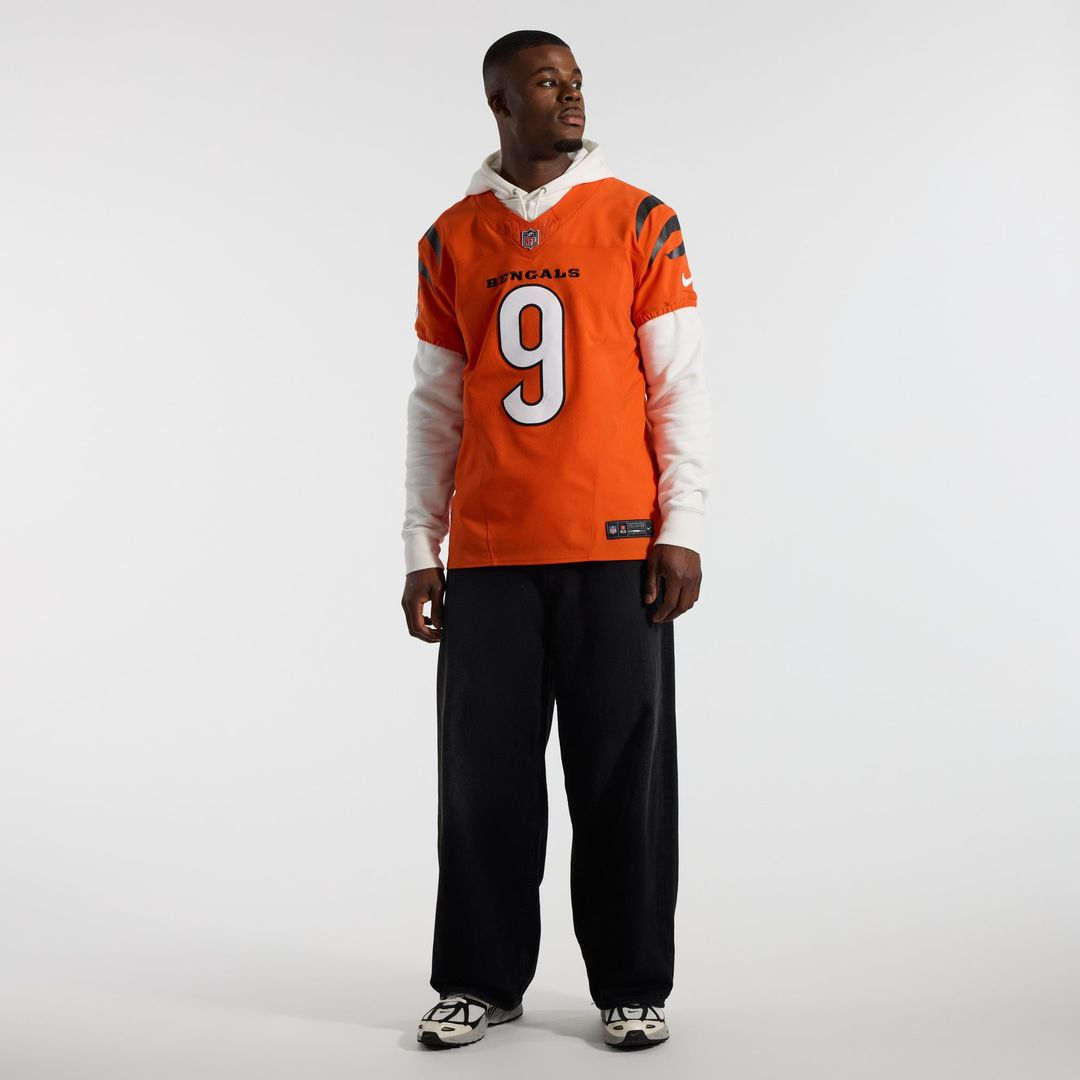 Joe Burrow Cincinnati Bengals Team Elite Jersey - Orange