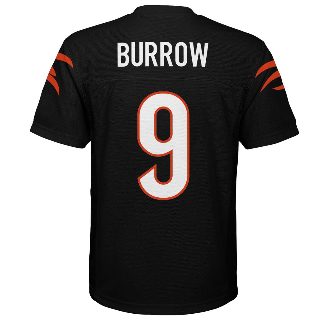 Joe Burrow Cincinnati Bengals Youth Jersey - Black