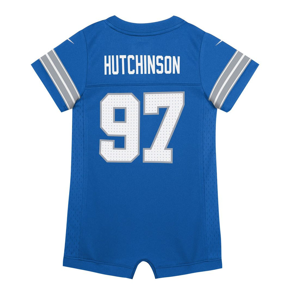 Aidan Hutchinson Detroit Lions Newborn Romper Jersey - Blue