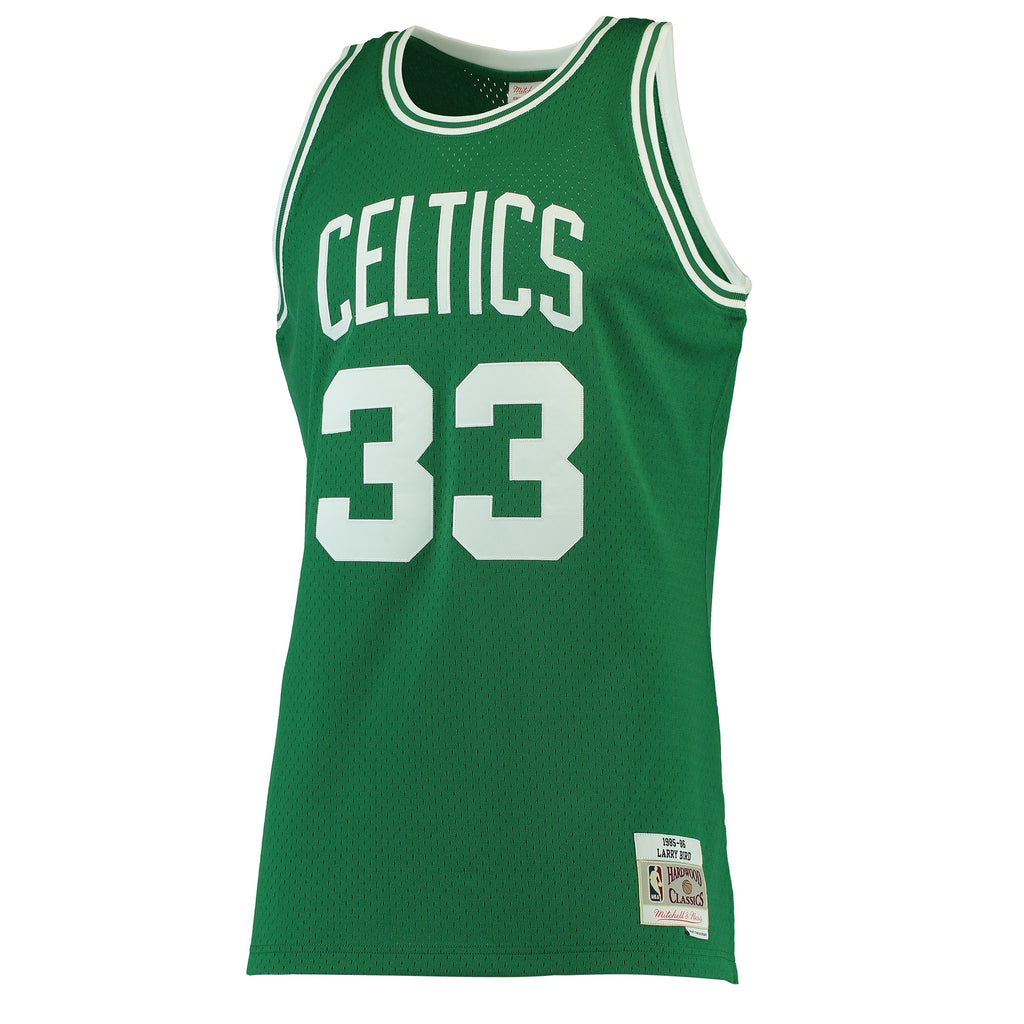 Men's Larry Bird White Boston Celtics 1985-86 Jersey