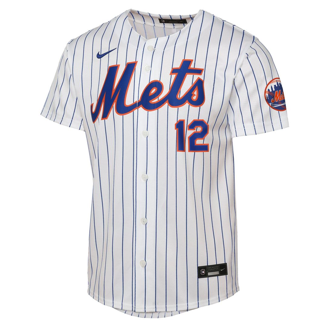Francisco Lindor New York Mets Youth Home Jersey - White