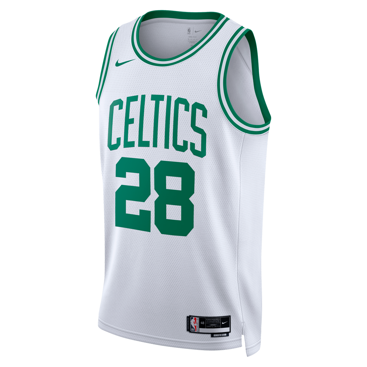 Boston Celtics Jersey - White - Hugo González - Unisex