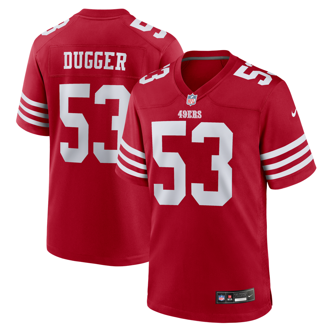 Jaden Dugger III San Francisco 49ers Team Jersey - Scarlet