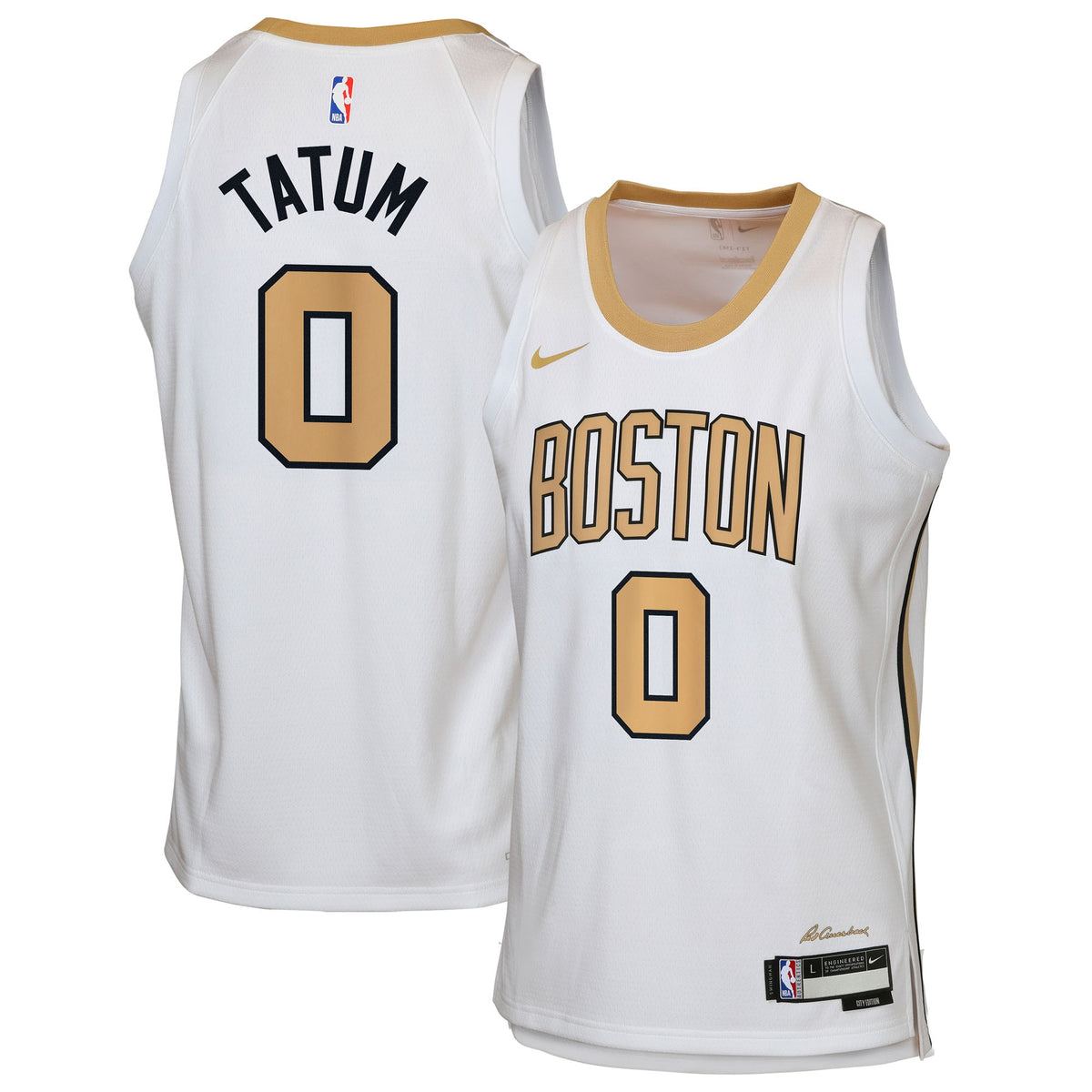 Boston Celtics 2025/26 Jersey - White - Jayson Tatum - Youth