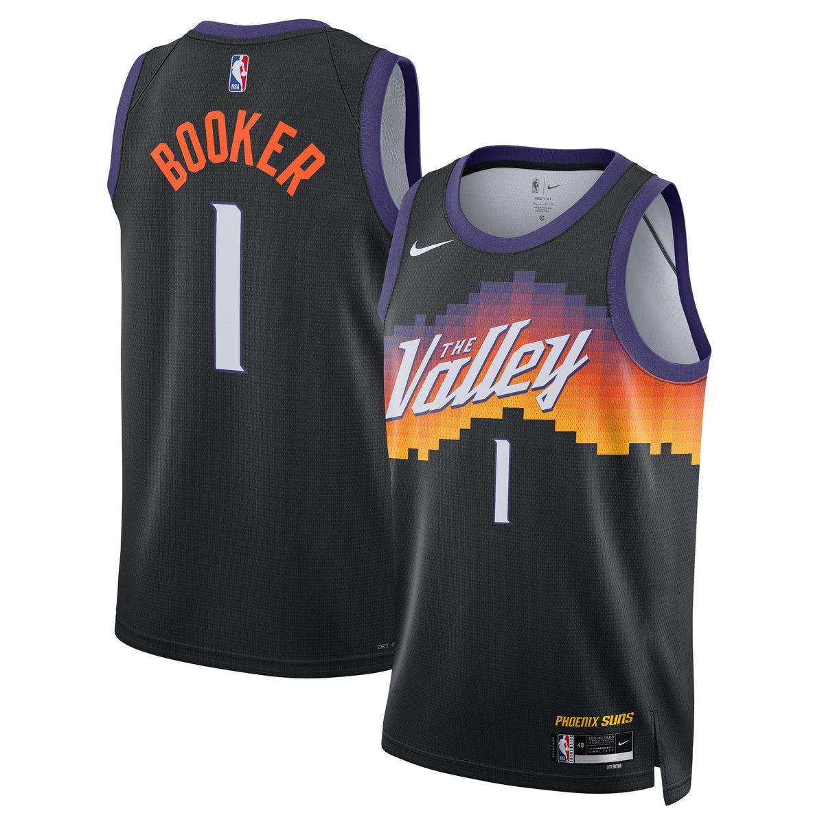 Phoenix Suns 2025/26 Jersey - Black - Devin Booker - Unisex