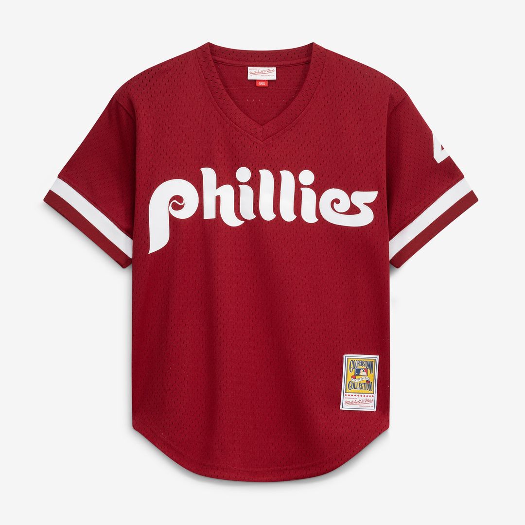 Lenny Dykstra Philadelphia Phillies Authentic Jersey - Scarlet