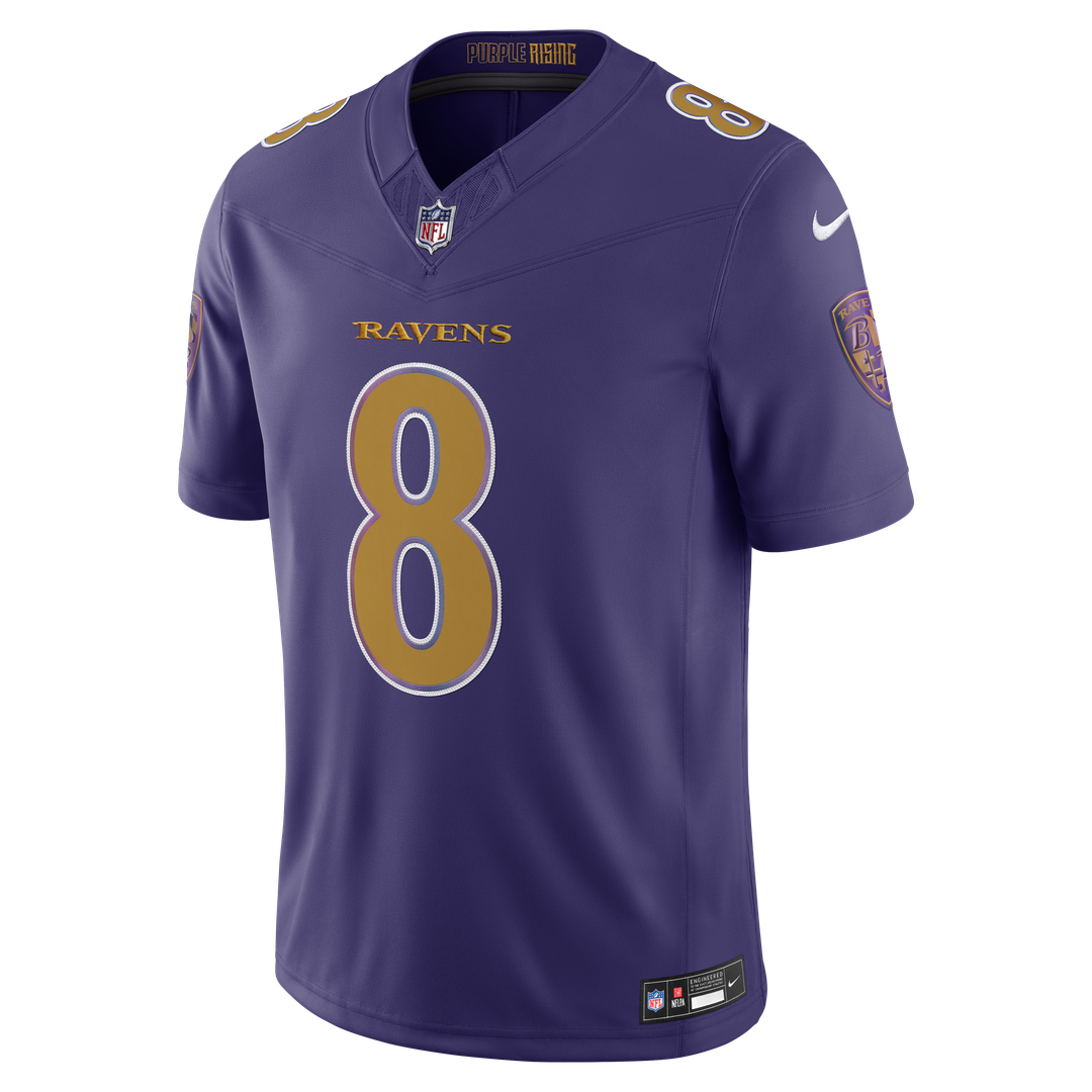 Lamar Jackson Baltimore Ravens Alternate Stitched Jersey - Purple