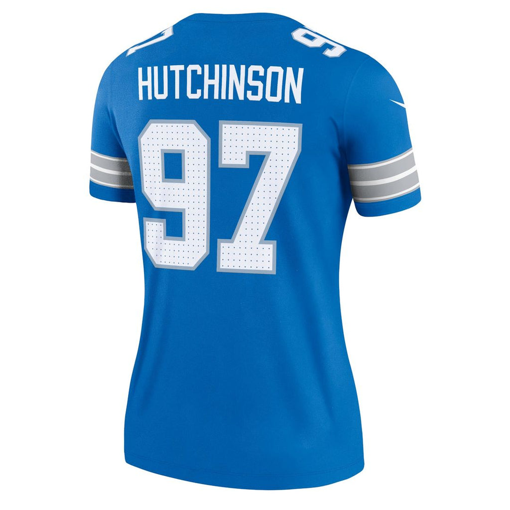 Aidan Hutchinson Detroit Lions Women's Legend Player Performance Top - Blue