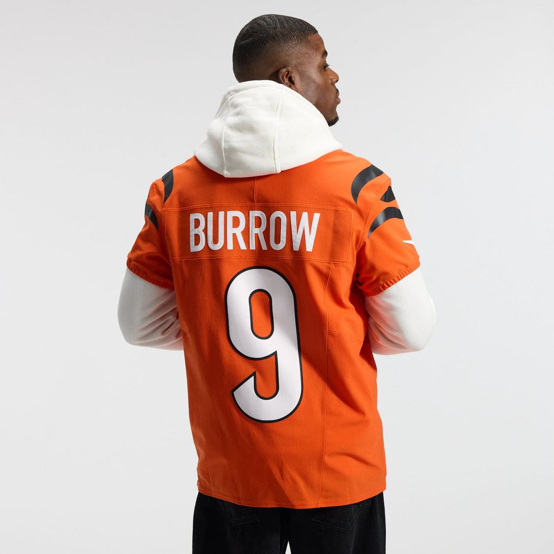 Joe Burrow Cincinnati Bengals Team Elite Jersey - Orange