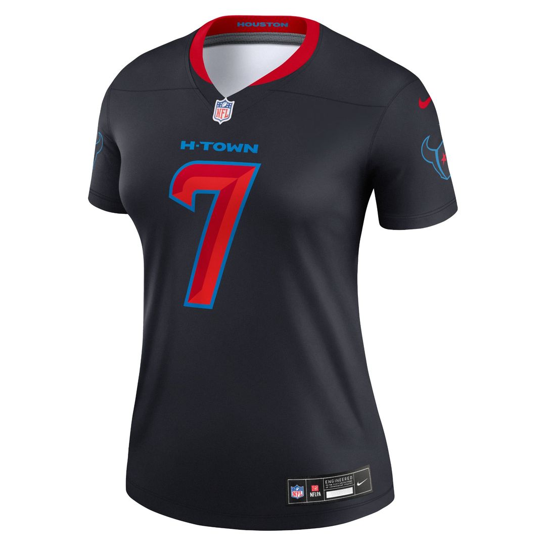 C.J. Stroud Houston Texans Women's Alternate Legend Player Performance Top - Navy