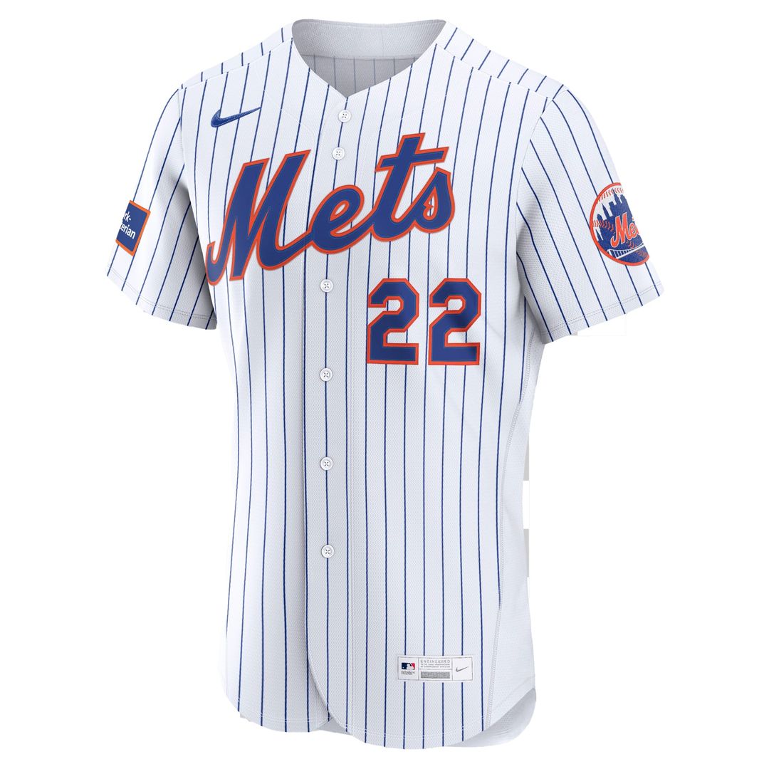 Juan Soto New York Mets Home Authentic Sponsor Patch Jersey - White