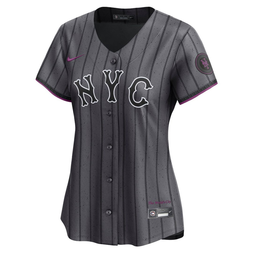 Francisco Lindor New York Mets Women's Jersey - Gray