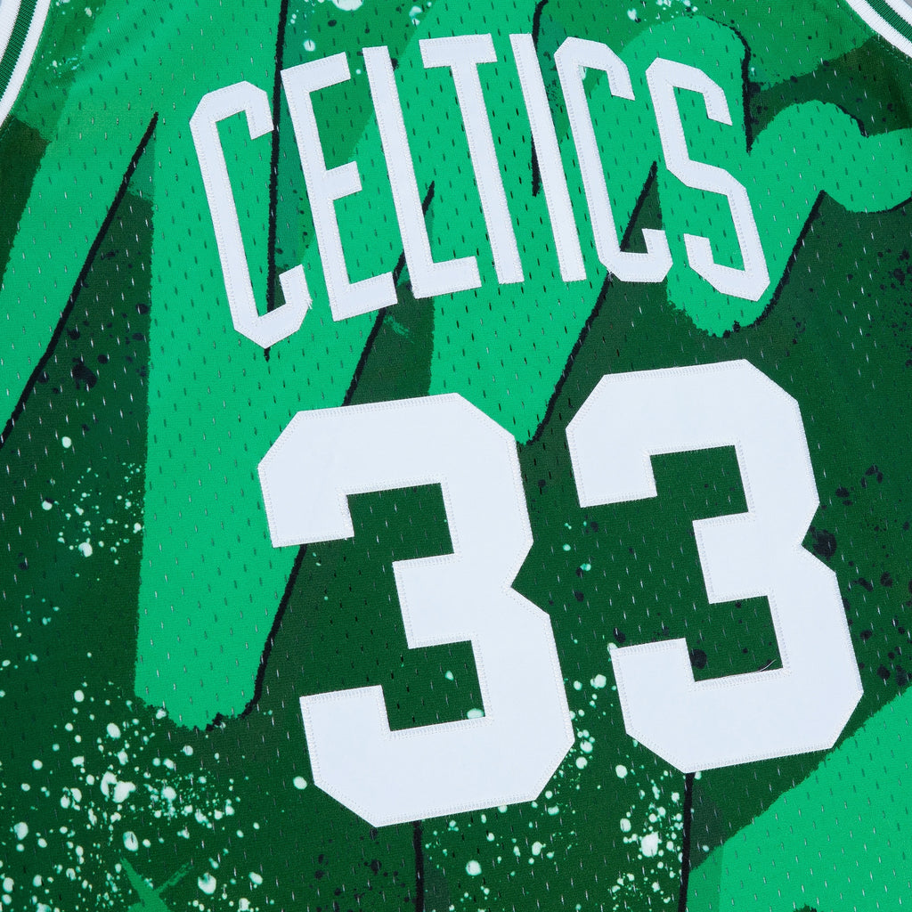 Boston Celtics Larry Bird 1985 Hyper Hoops Jersey - Green