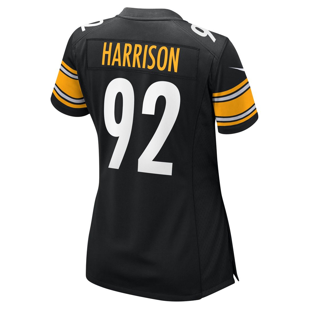 James Harrison Pittsburgh Steelers Women's Retired Jersey - Black