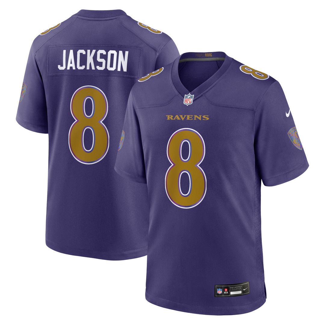 Lamar Jackson Baltimore Ravens Jersey - White