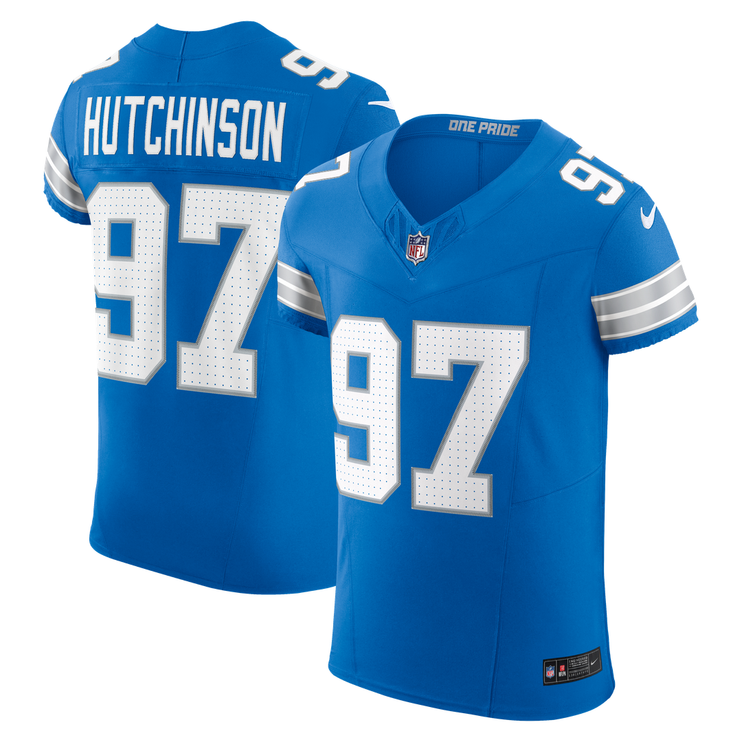 Aidan Hutchinson Detroit Lions Team Elite Jersey - Blue
