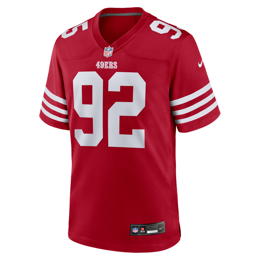 Alfred Collins San Francisco 49ers Team Jersey - Scarlet