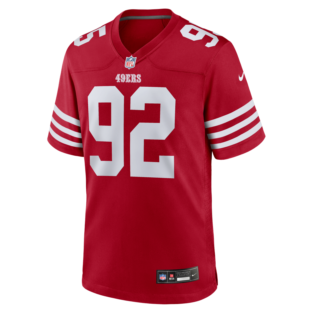 Alfred Collins San Francisco 49ers Team Jersey - Scarlet