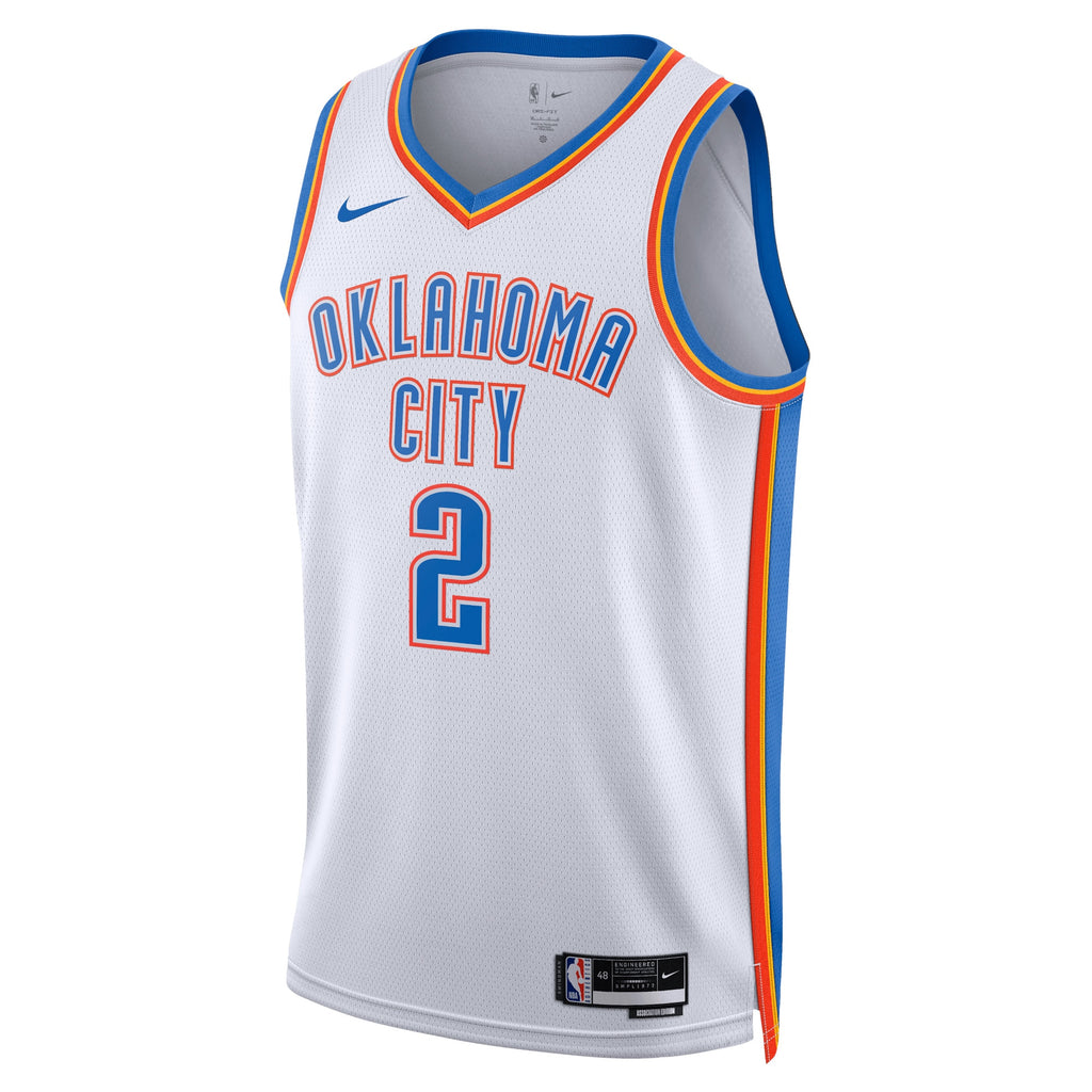 Oklahoma City Thunder Jersey - White - Shai Gilgeous-Alexander - Unisex