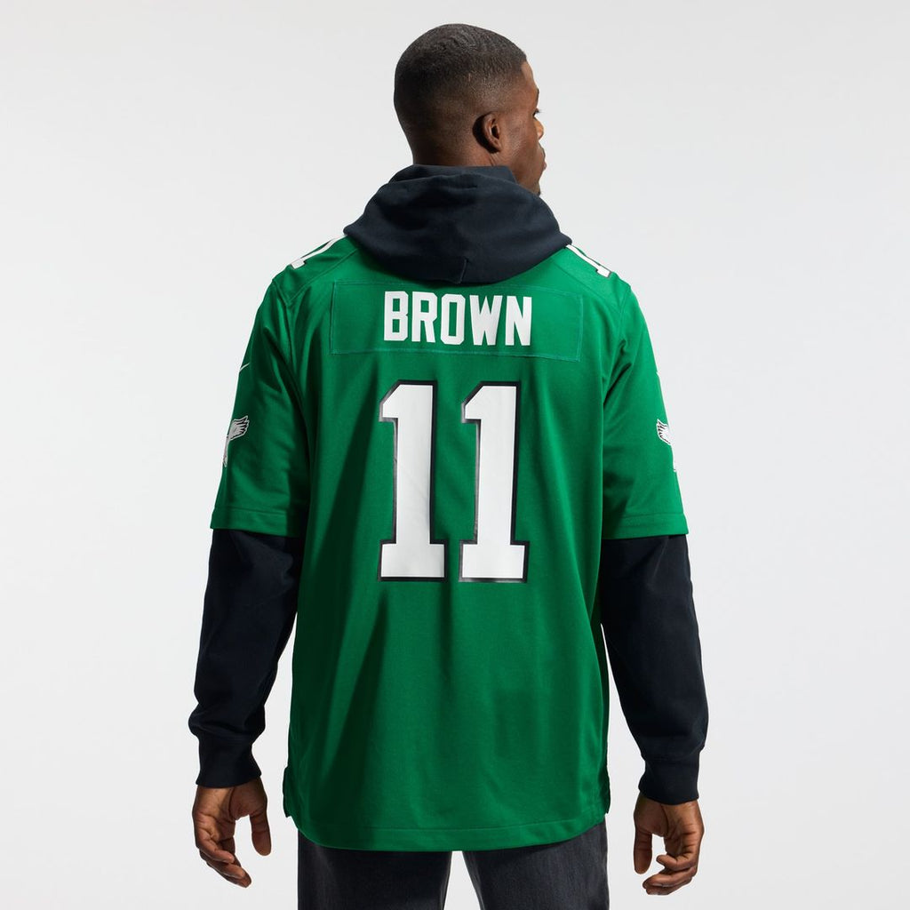 A.J. Brown Philadelphia Eagles Team Jersey - Midnight Green