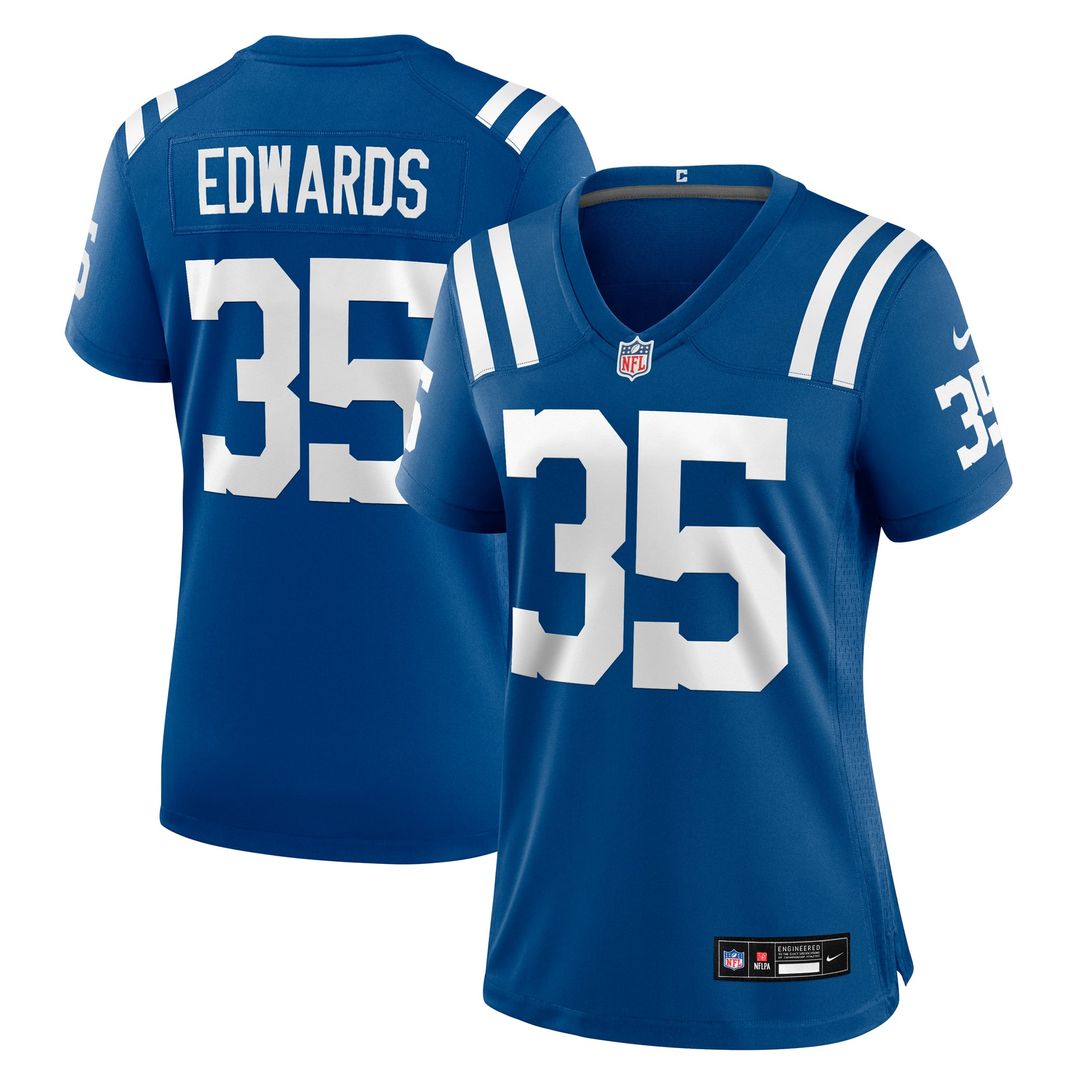 Johnathan Edwards Indianapolis Colts Women's Team Jersey - Royal