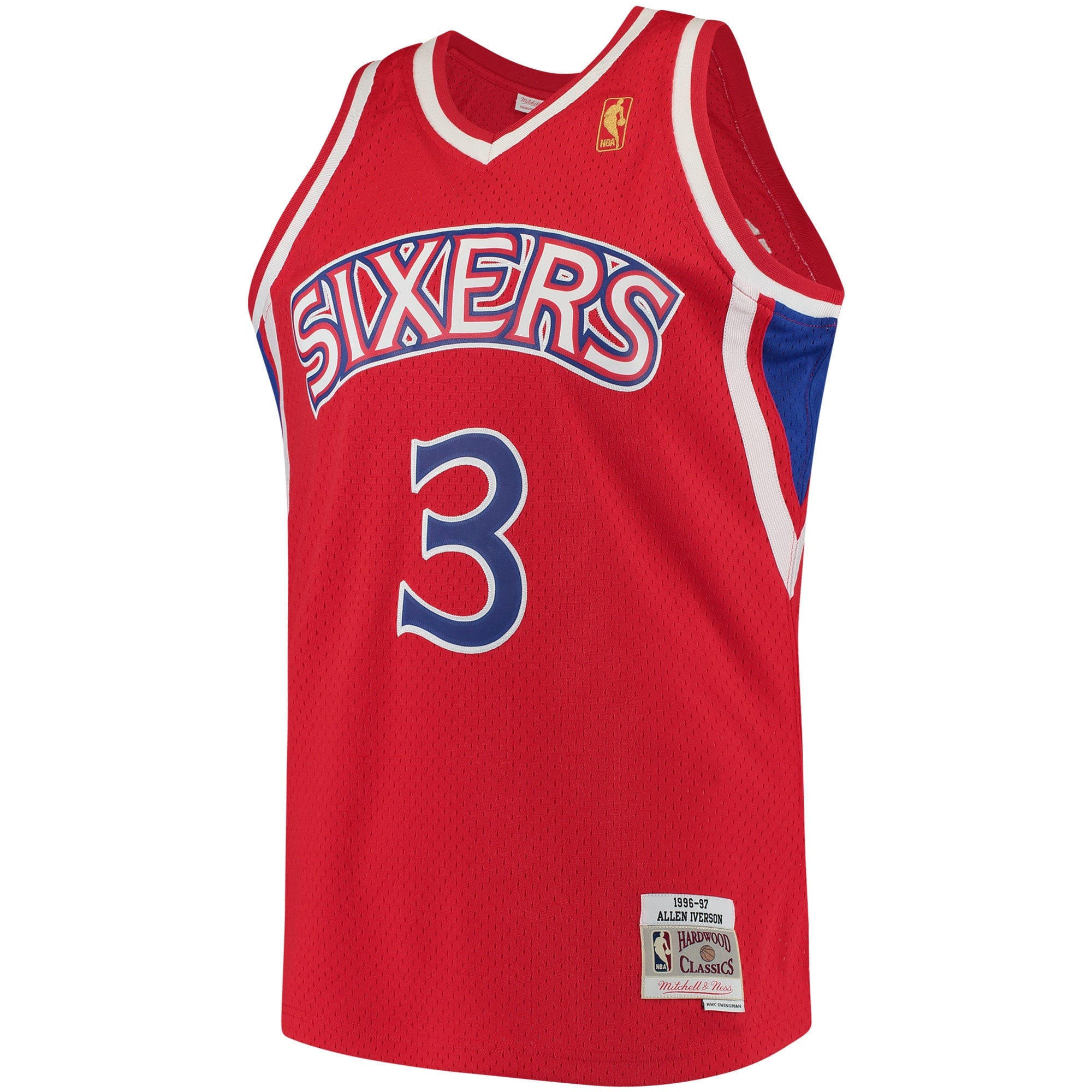 Allen Iverson Philadelphia 76ers 1996-97 Hardwood Classics Swingman Jersey - Mens