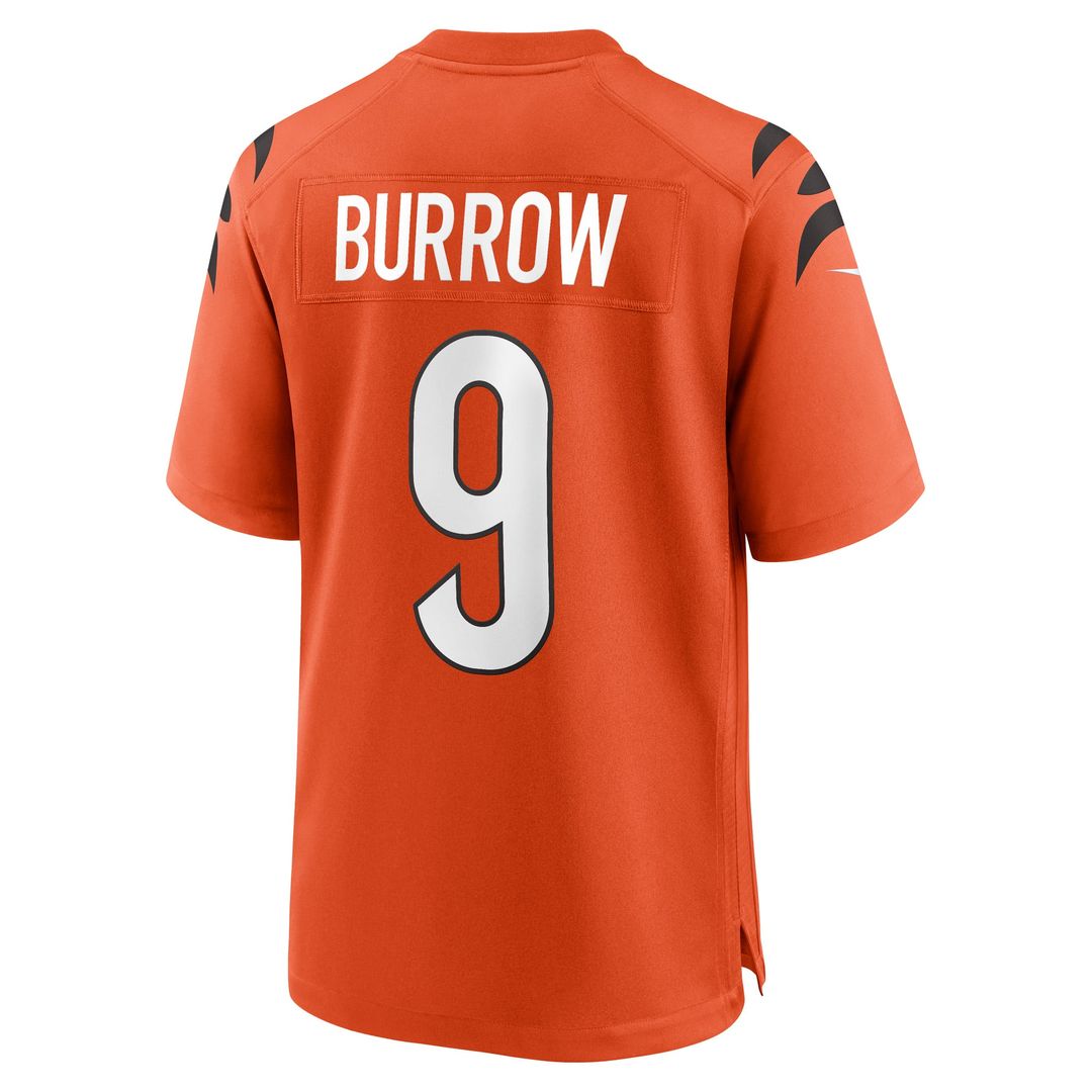 Joe Burrow Cincinnati Bengals Alternate Jersey - Orange