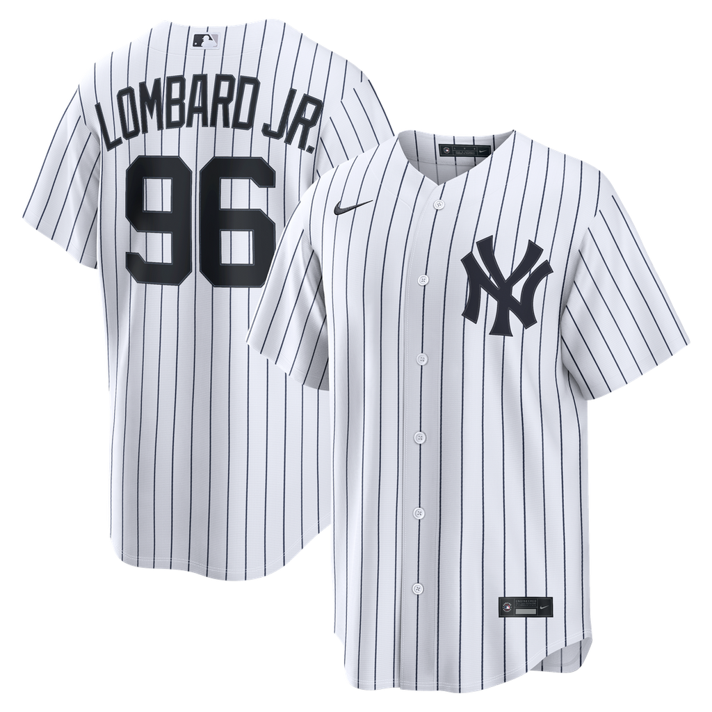 George Lombard Jr. New York Yankees Home Jersey - White