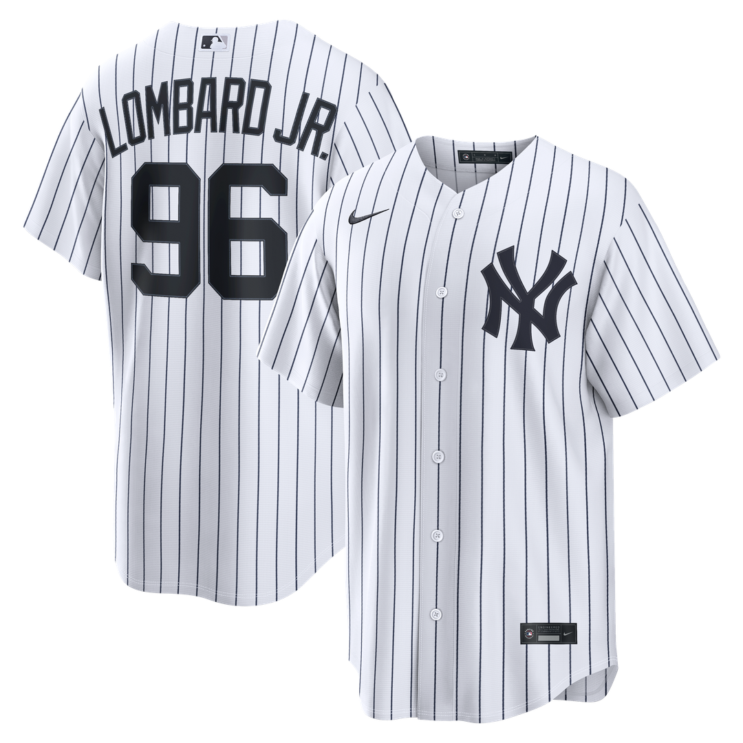 George Lombard Jr. New York Yankees Home Jersey - White