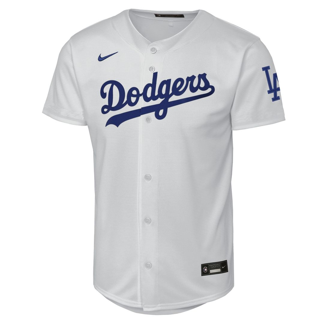 Los Angeles Dodgers Youth Home Jersey - White