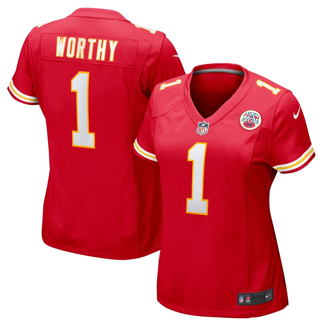 Xavier Worthy Kansas City Chiefs Women's Jersey - Red