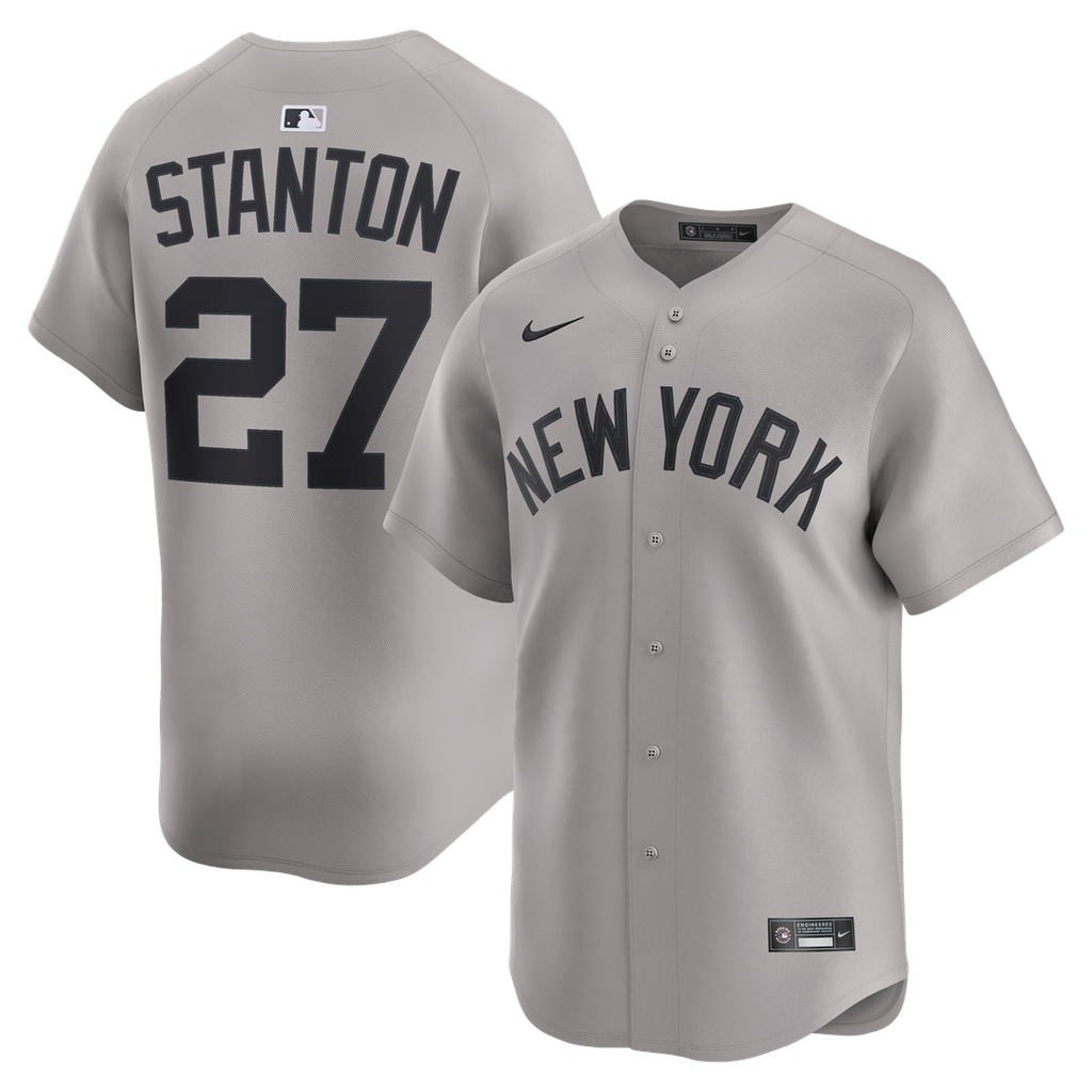 Giancarlo Stanton New York Yankees Road Jersey - Gray