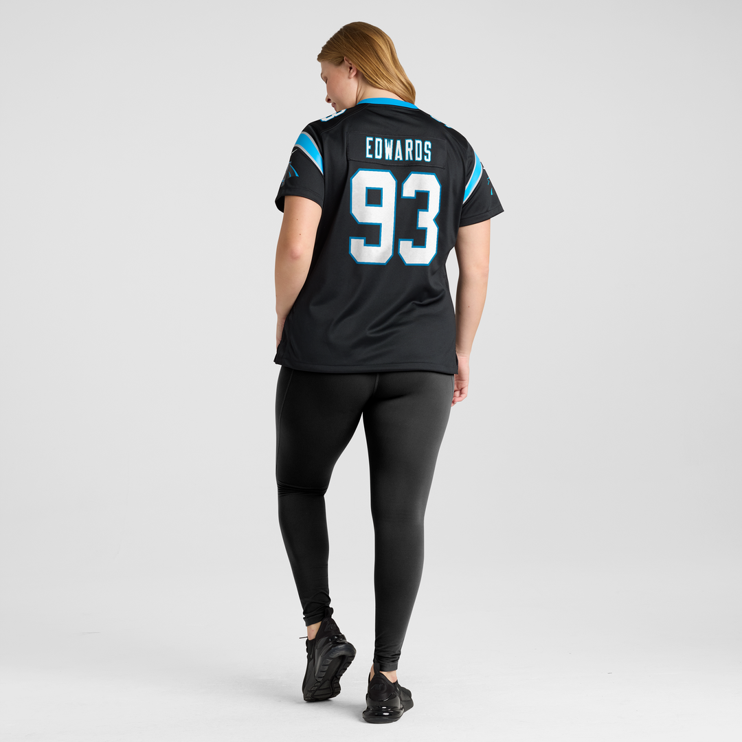 TeRah Edwards Carolina Panthers Women's Team Jersey - Black