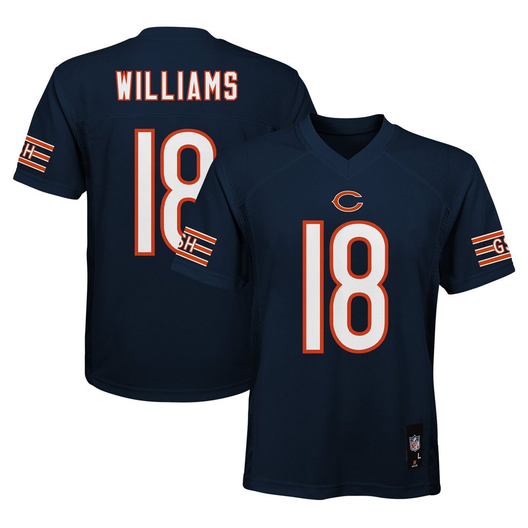 Caleb Williams Chicago Bears Youth Jersey - Navy