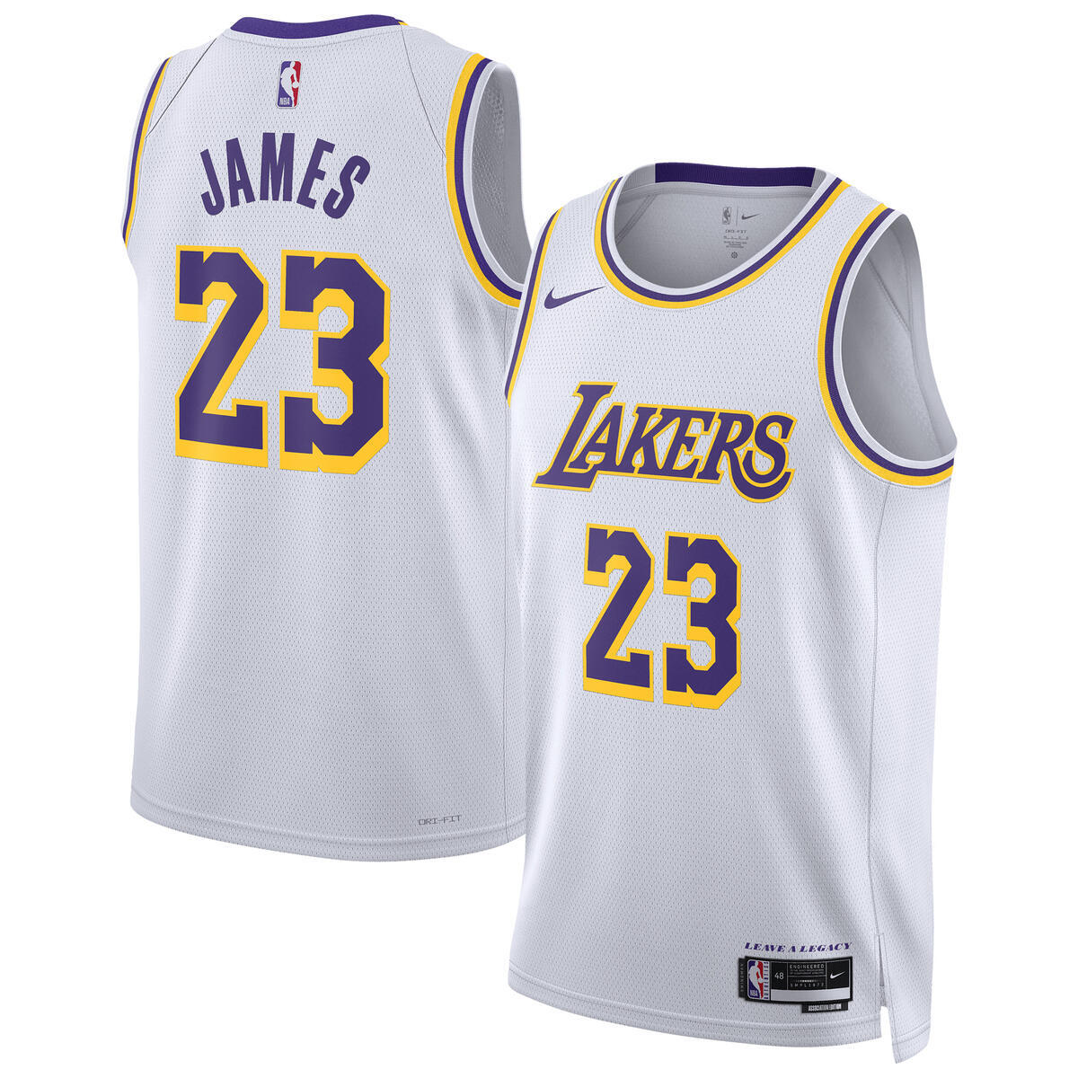 Los Angeles Lakers Association Jersey - Lebron James - Unisex