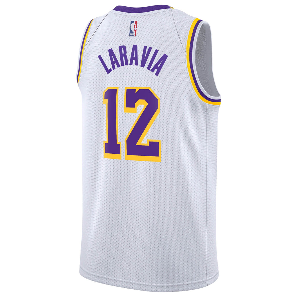 Los Angeles Lakers Jersey - White - Jake LaRavia - Youth