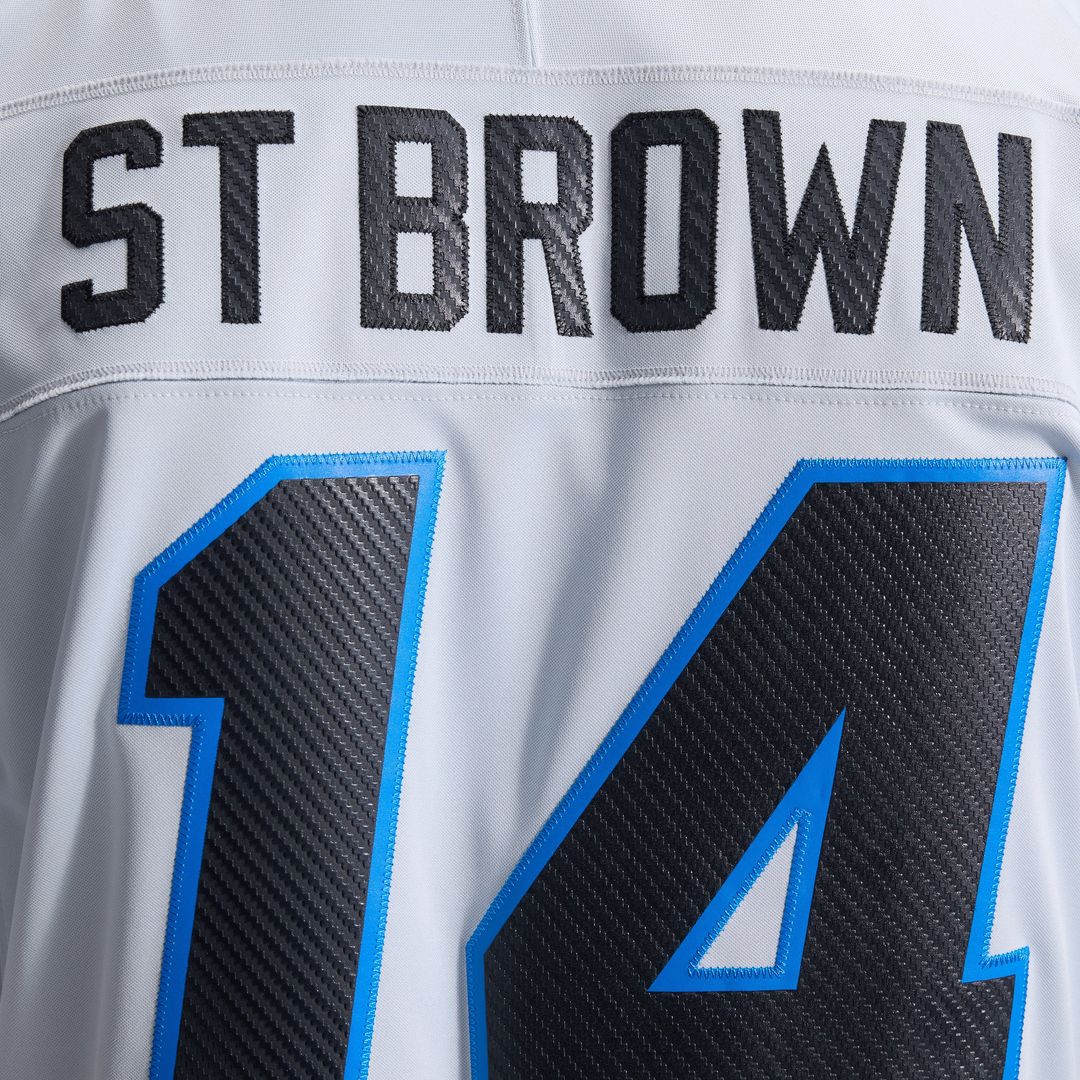 Amon-Ra St. Brown Detroit Lions 2026 Rivalries Collection Stitched Jersey - Silver
