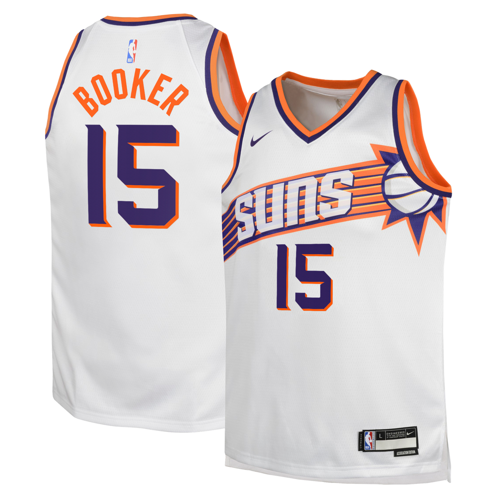 Phoenix Suns Jersey - White - Devin Booker - Youth