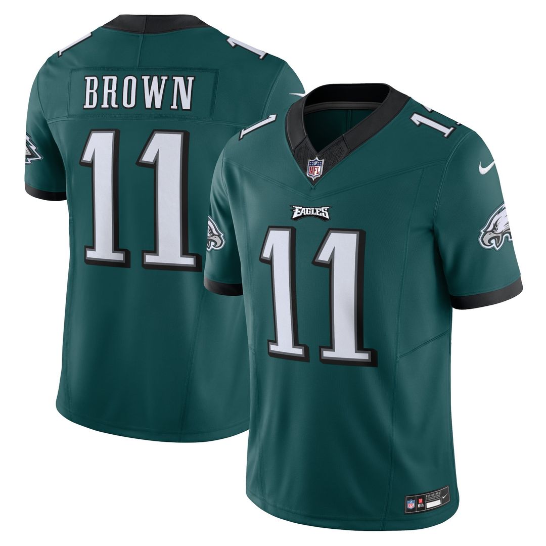 A.J. Brown Philadelphia Eagles Jersey - Green