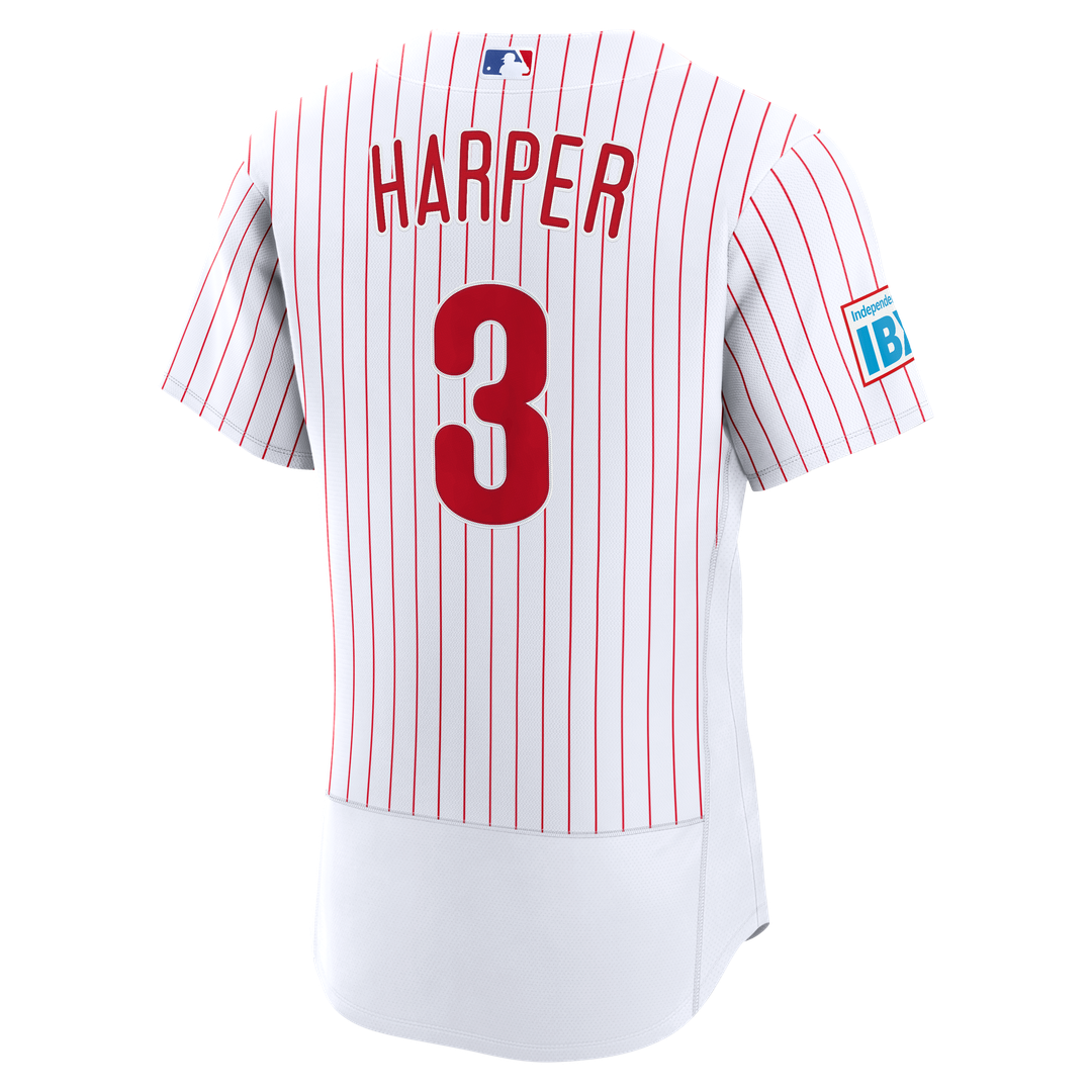 Bryce Harper Philadelphia Phillies Alternate Authentic Sponsor Patch Jersey - Light Blue