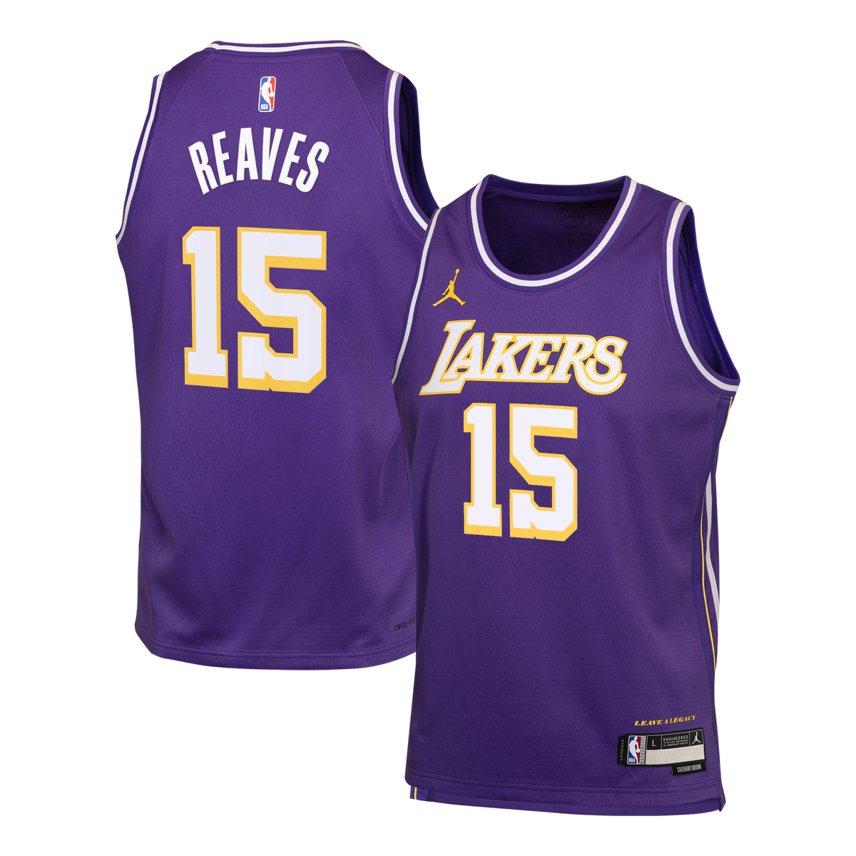 Los Angeles Lakers Jersey - Purple - Austin Reaves - Youth