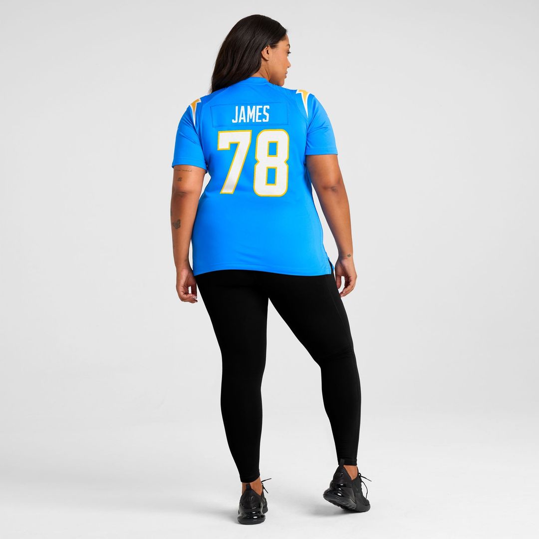Andre James Los Angeles Chargers Women's Team Jersey - Powder Blue