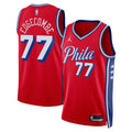 VJ Edgecombe Philadelphia 76ers Statement Edition Swingman Jersey - Red - Unisex