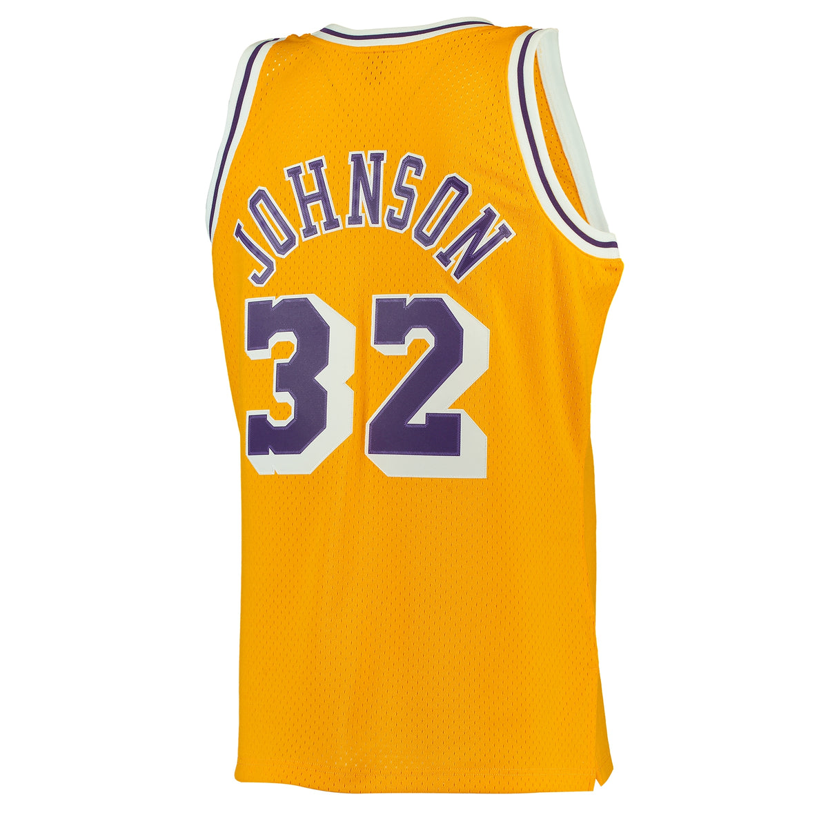 Men's Magic Johnson Gold Los Angeles Lakers 1984-85 Jersey