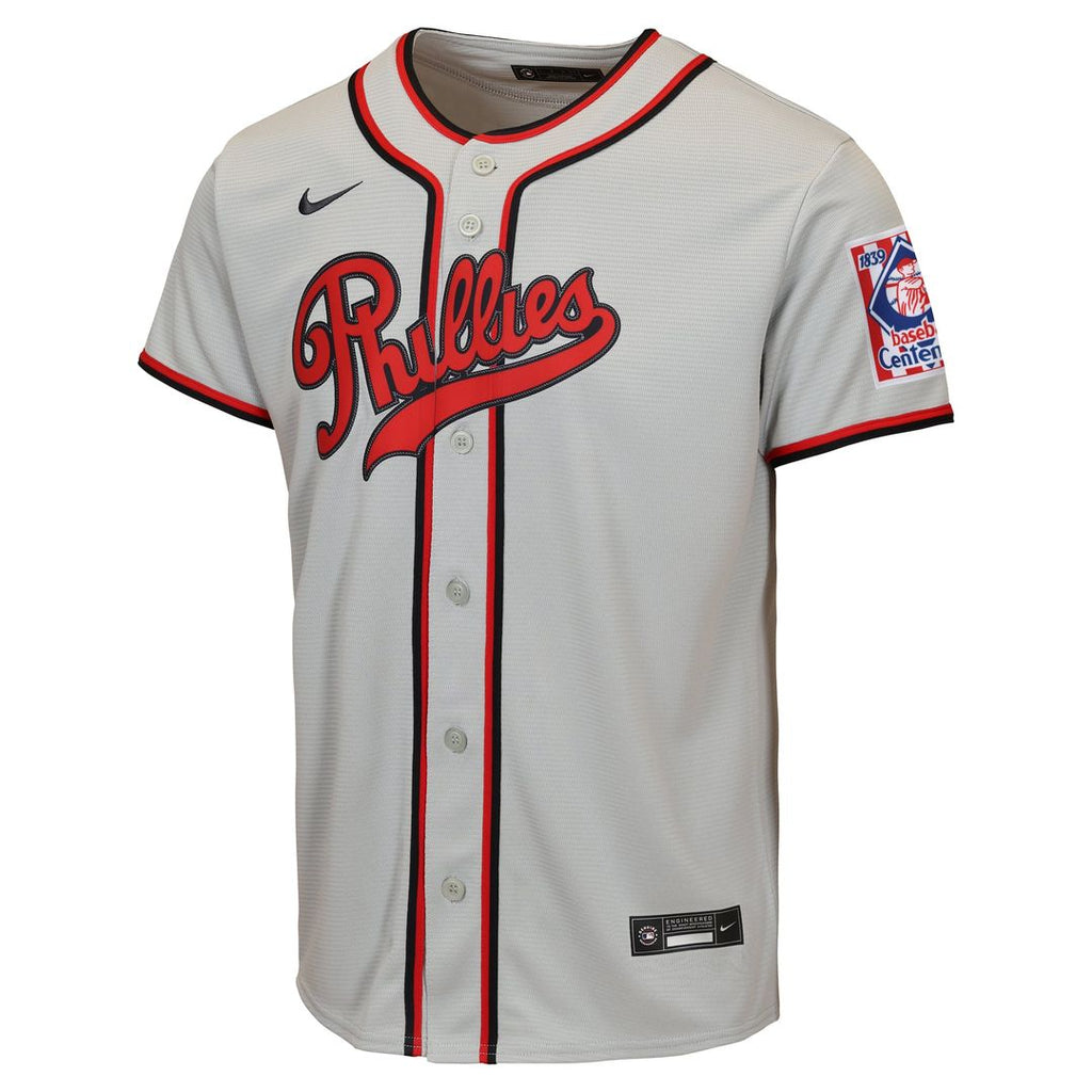 Trea Turner Philadelphia Phillies Youth 2026 Field of Dreams Jersey - Gray