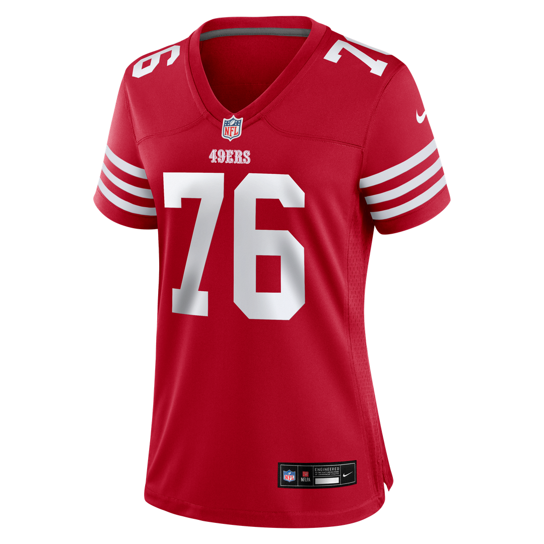Vederian Lowe San Francisco 49ers Women's Team Jersey - Scarlet